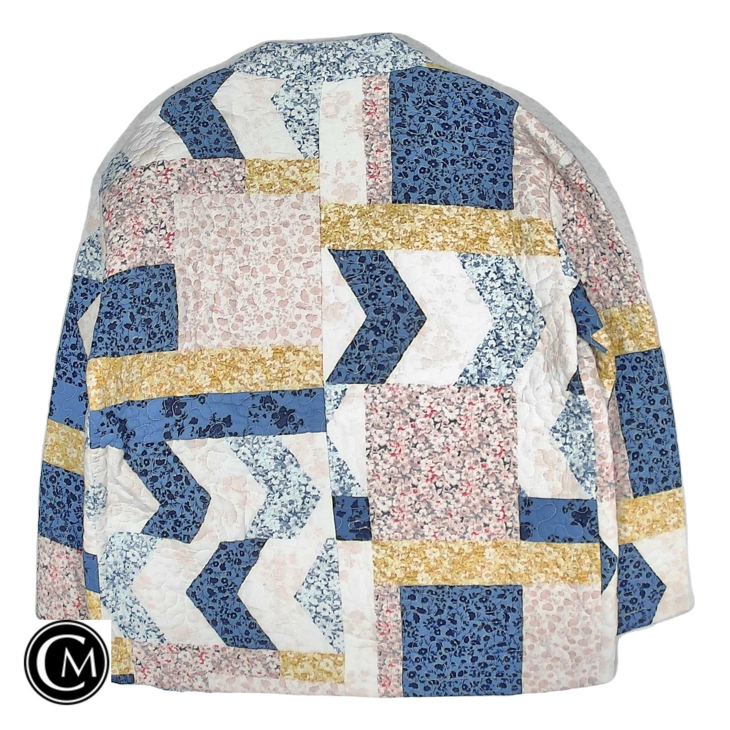 Jacket Other By Style And Company In Blue & White, Size: L image 2