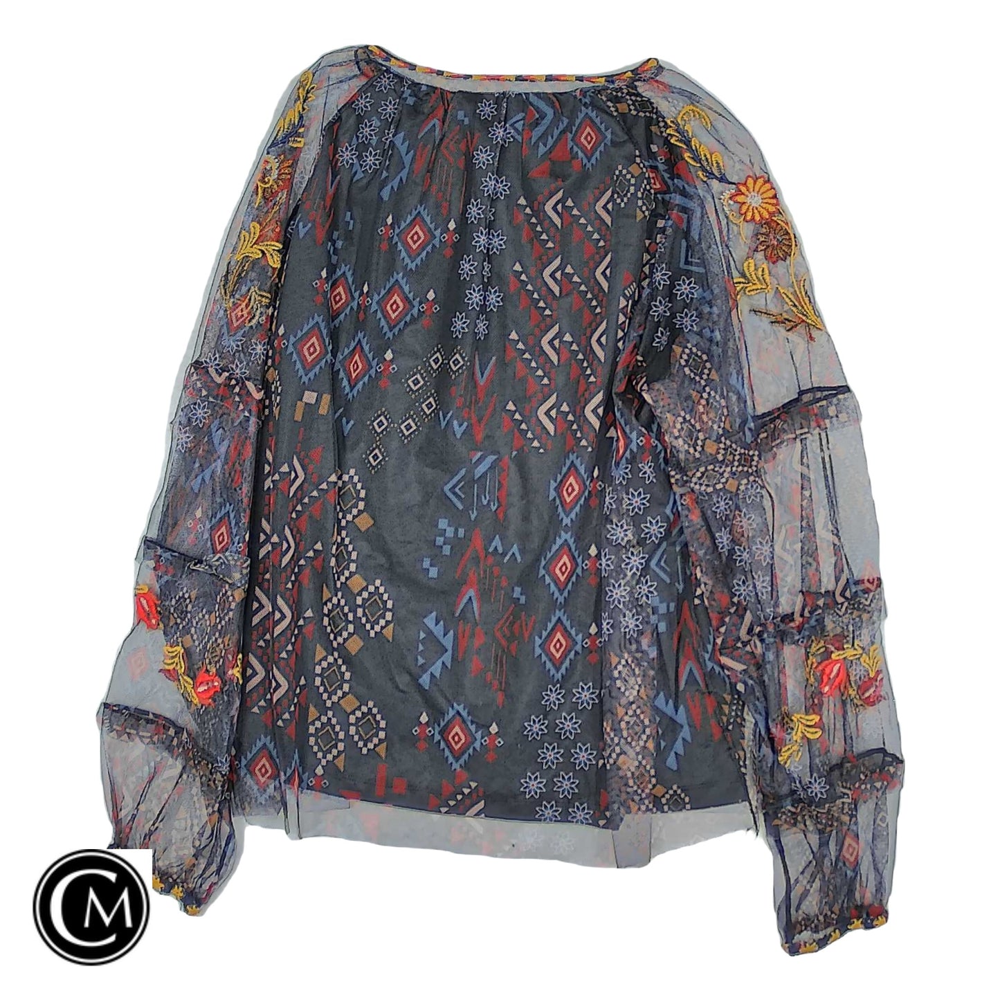 Blouse Ls By Philosophy In Multi, Size: Xl image 2