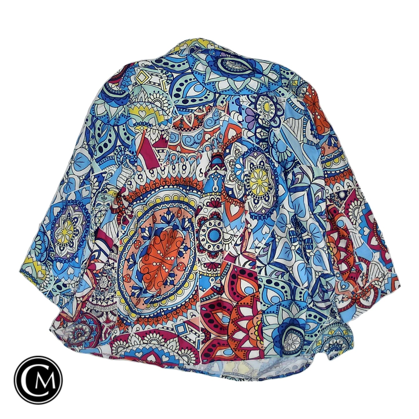 Top 3/4 Sleeve By Ali Miles In Multi, Size: Lp image 2