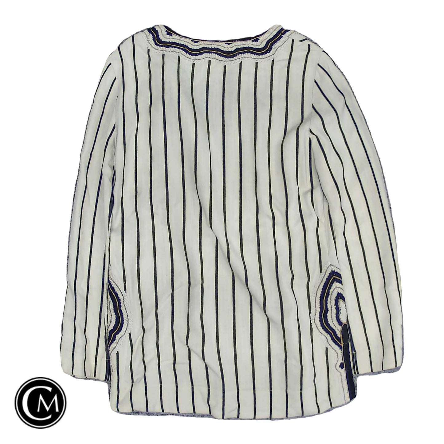 Tunic Designer By Tory Burch In Black & Cream, Size: 4 image 2