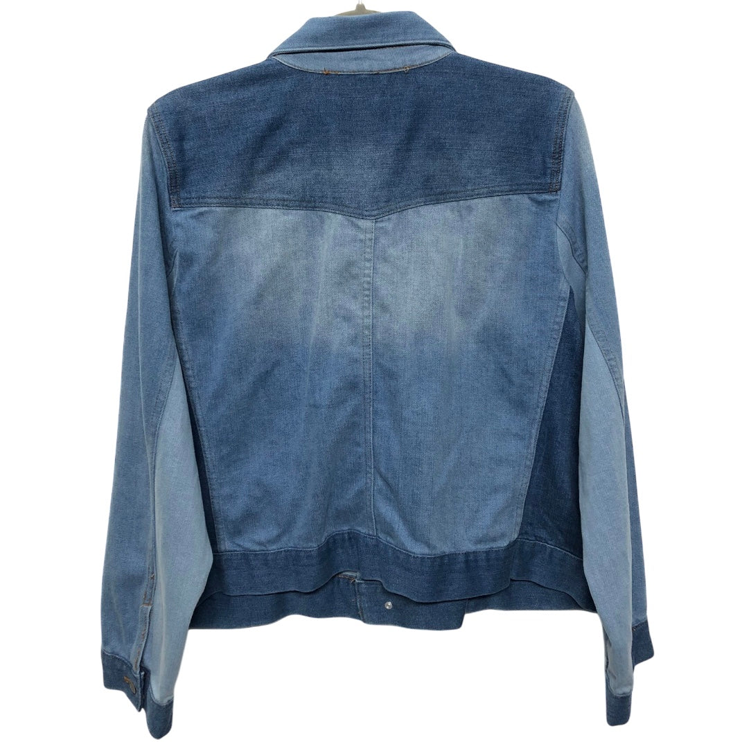 Jacket Denim By Reba In Blue, Size:Xl