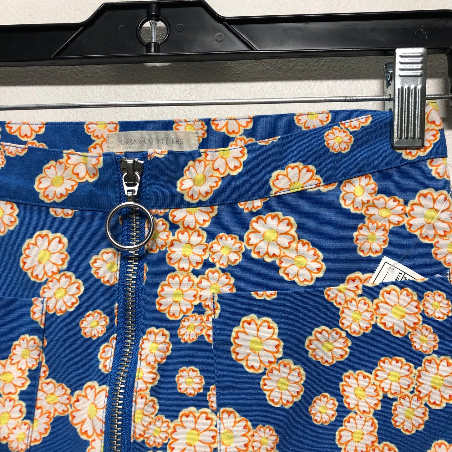 Jeans Flared By Urban Outfitters In Blue & Yellow, Size:0
