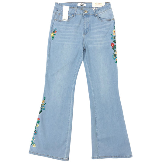 Jeans Flared By Clothes Mentor In Blue Denim, Size:12