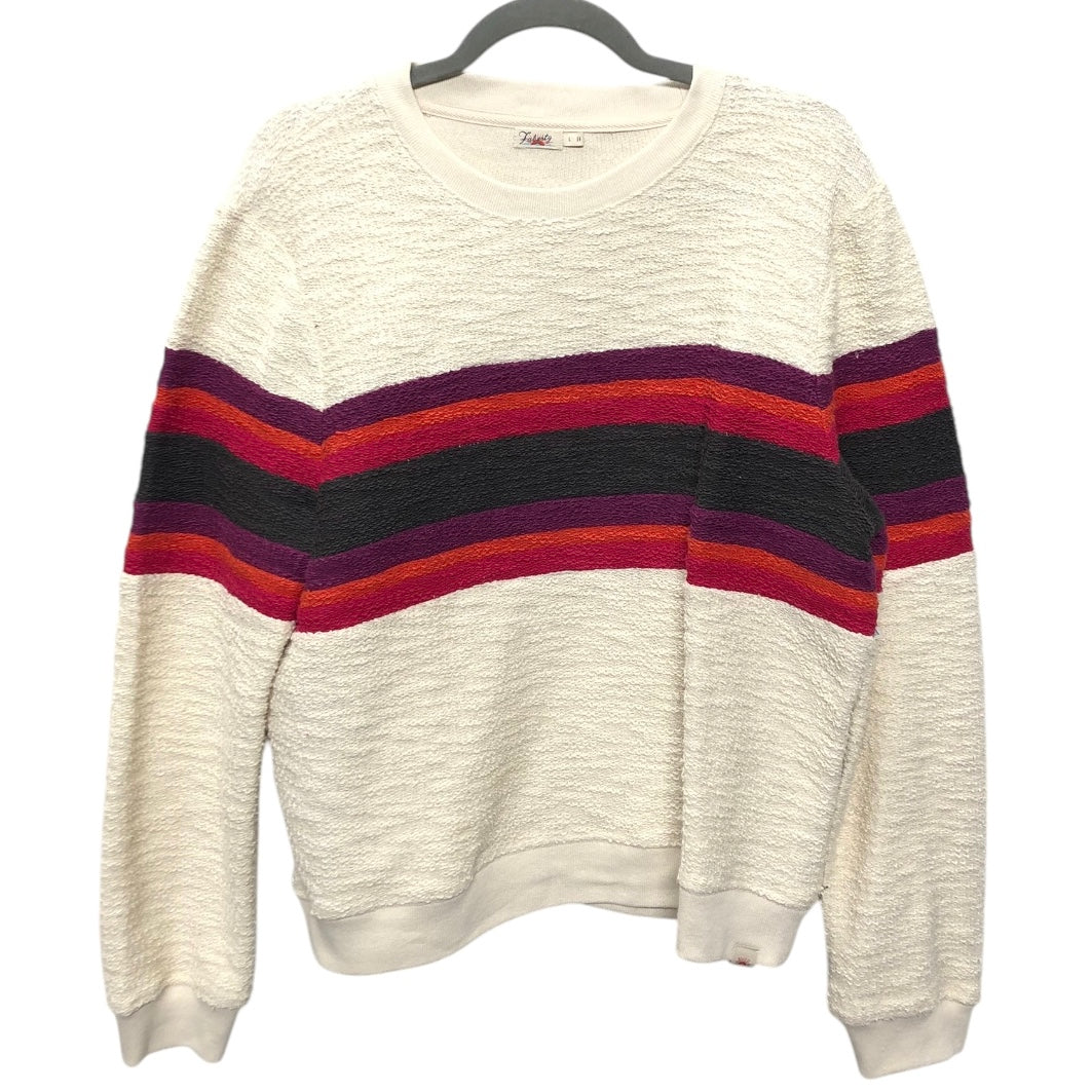 Sweater By Faherty In Cream, Size:L