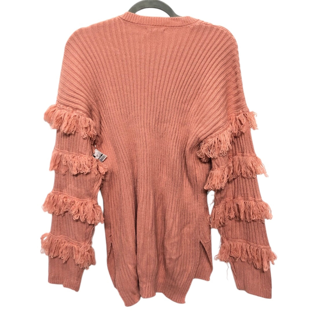 Sweater By Clothes Mentor In Peach, Size:L