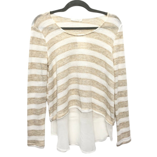Top Ls By Lush In Tan & White, Size:S