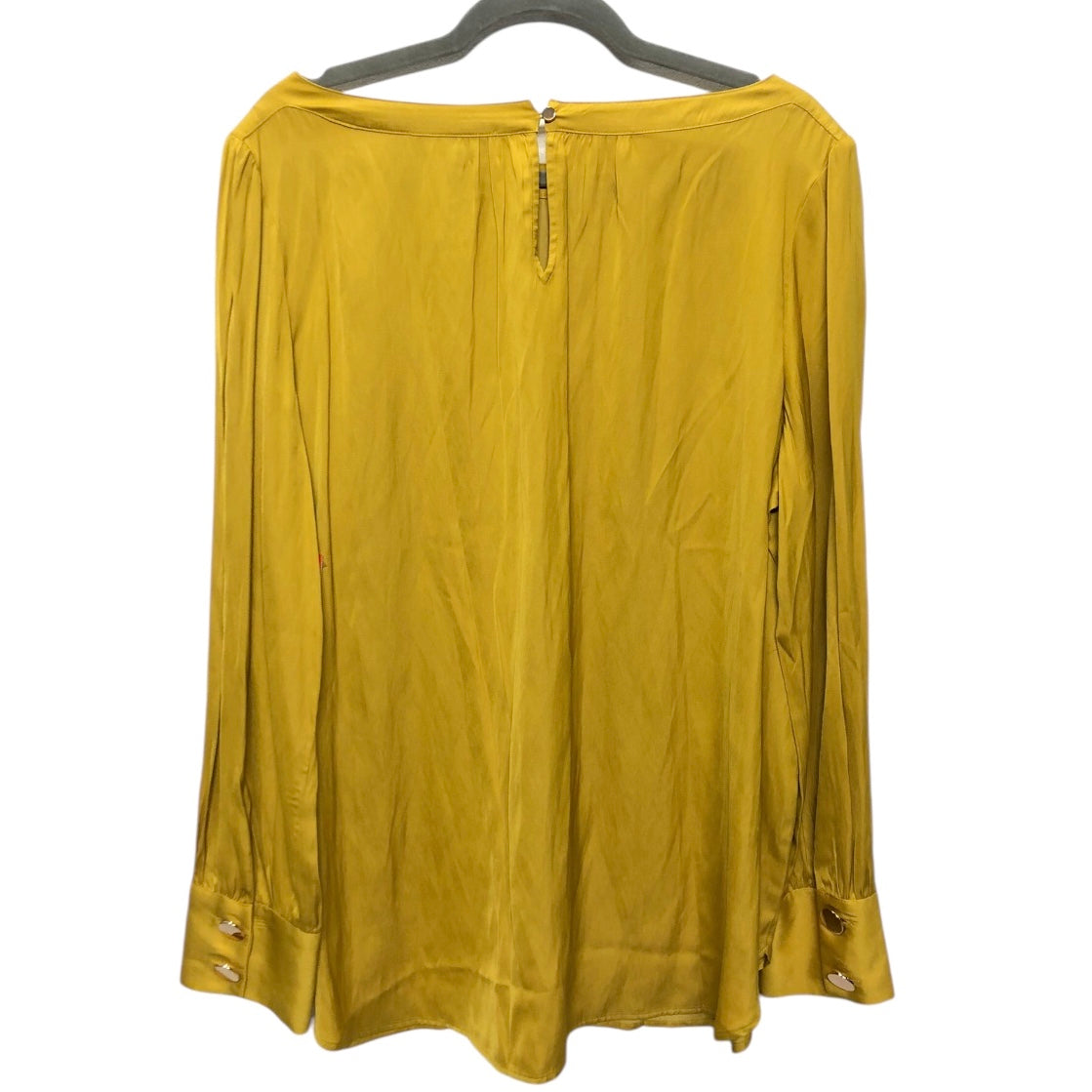 Blouse Ls By Loft In Yellow, Size:Xl