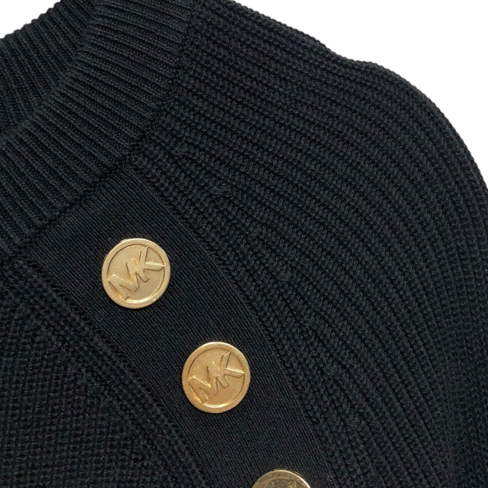 Sweater By Michael By Michael Kors In Black & Gold, Size:L