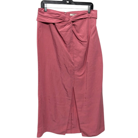 Skirt Midi By Vince In Pink, Size:M