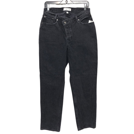 Jeans Boyfriend By Abercrombie And Fitch In Black Denim, Size:8