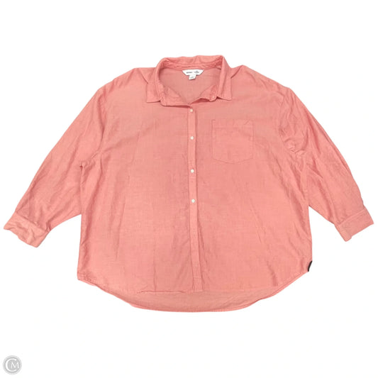 Top Long Sleeve By Old Navy In Coral, Size: Xl