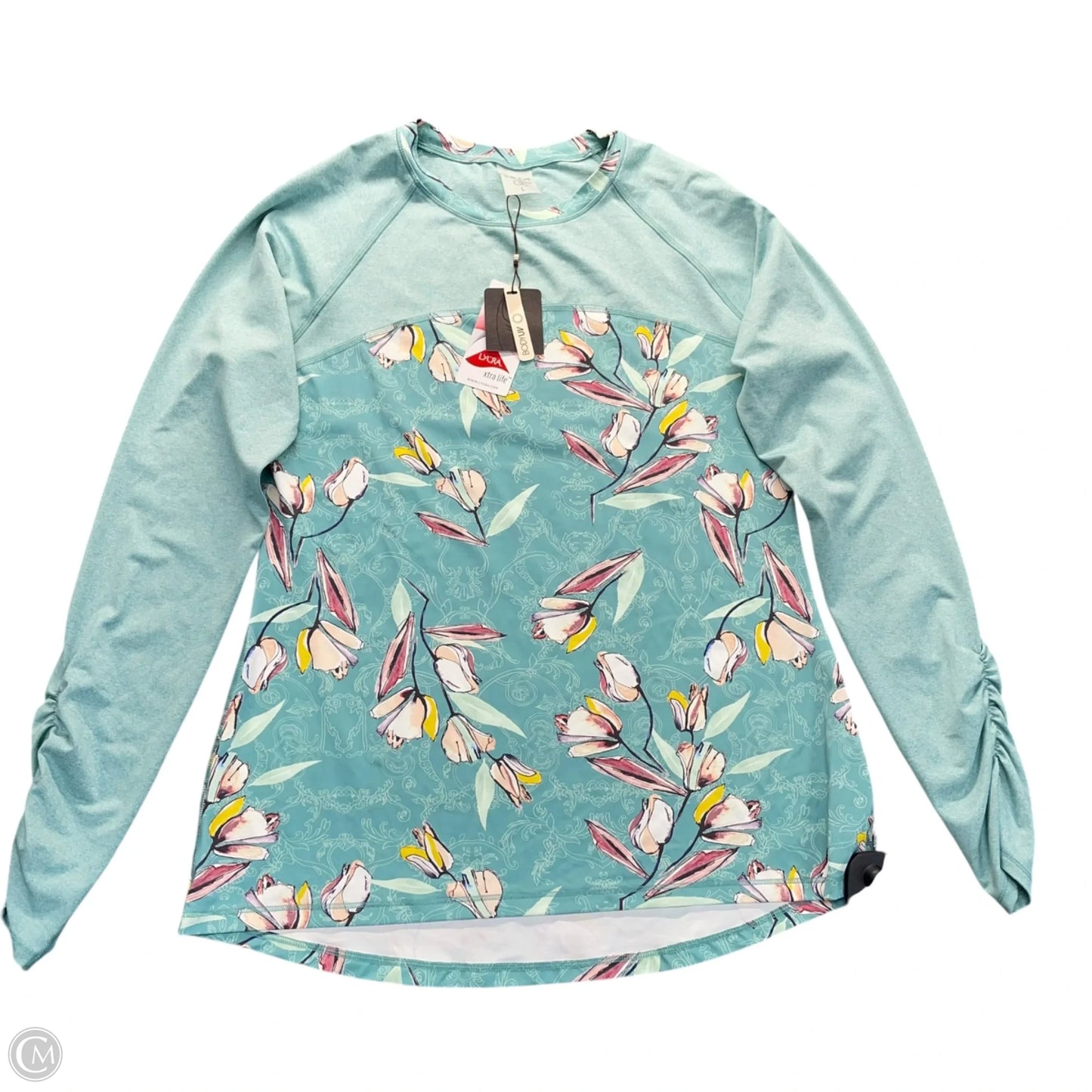 Athletic Top Long Sleeve Crewneck By Calia In Teal, Size: L