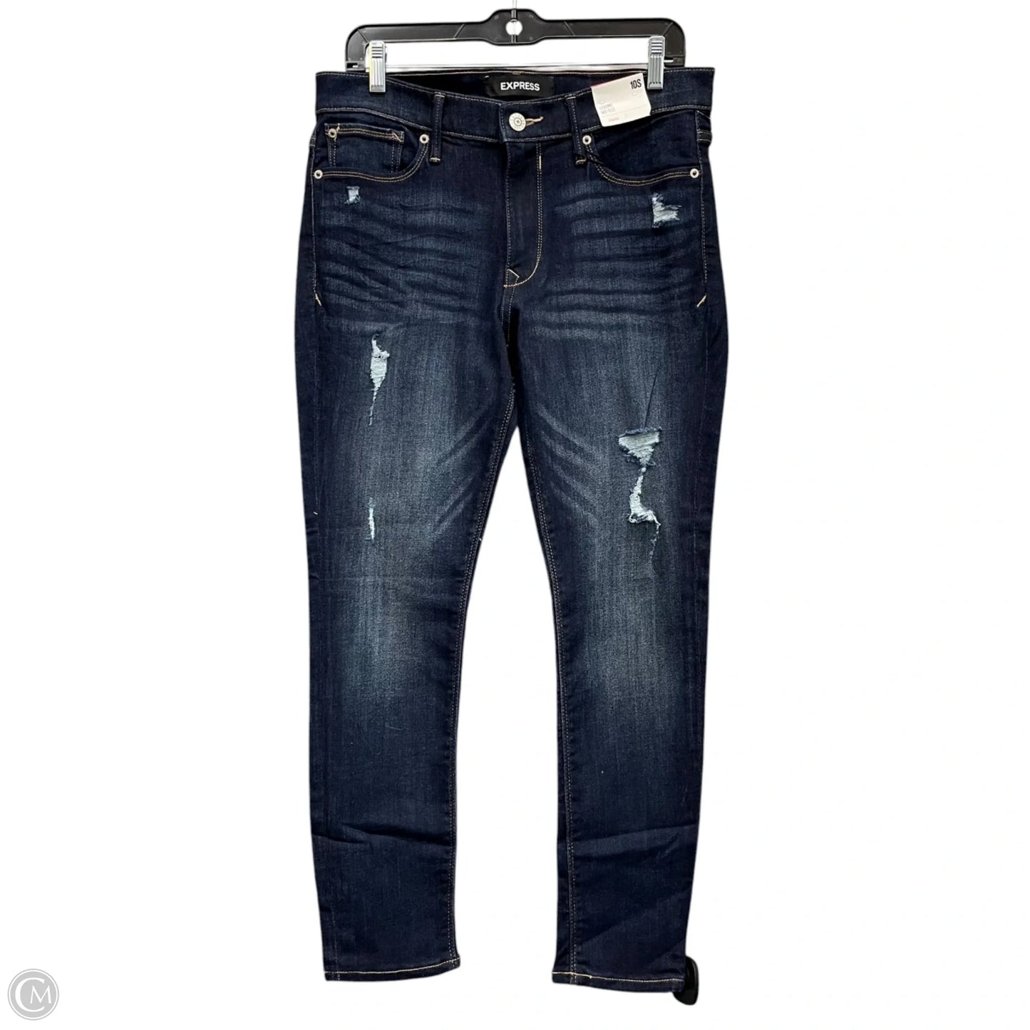 Jeans Skinny By Express In Blue, Size: 10