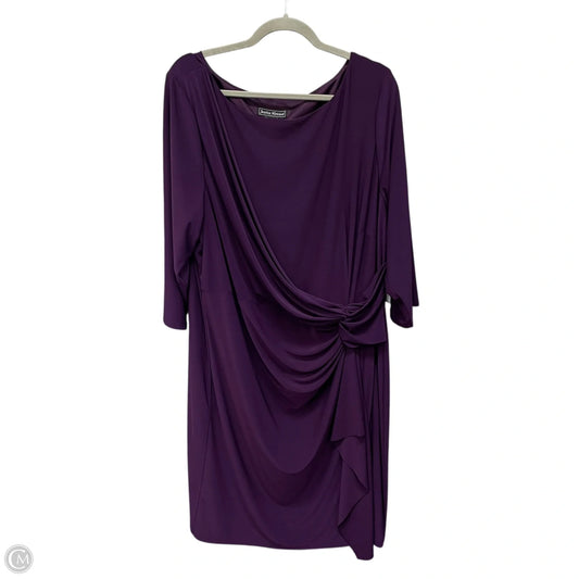 Dress Casual Midi By Jessica Howard In Purple, Size: 22