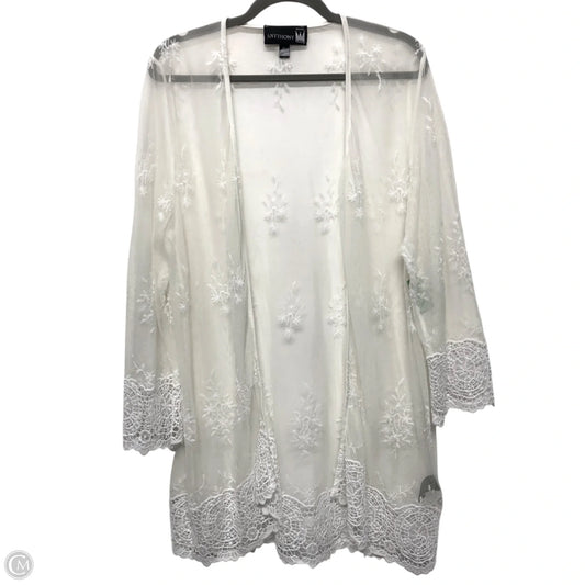 Swimwear Cover-up By Antthony In White, Size: 1x