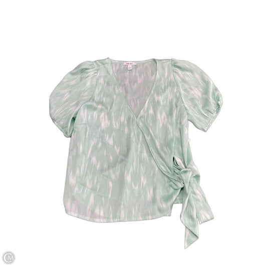 Top Short Sleeve By Nine West In Aqua, Size: L