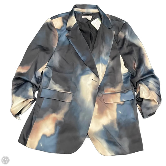 Blazer By H&m In Black & Blue, Size: Xl