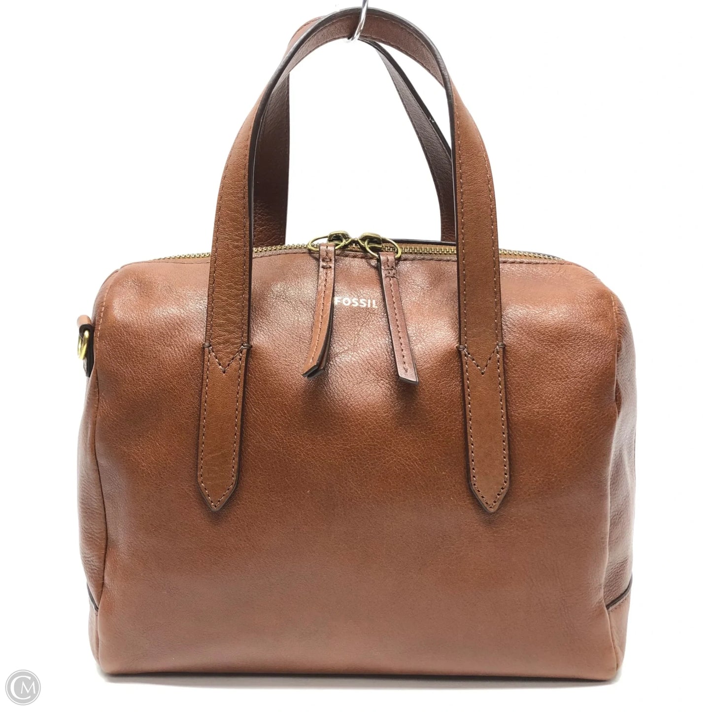 Handbag Leather By Fossil, Size: Small