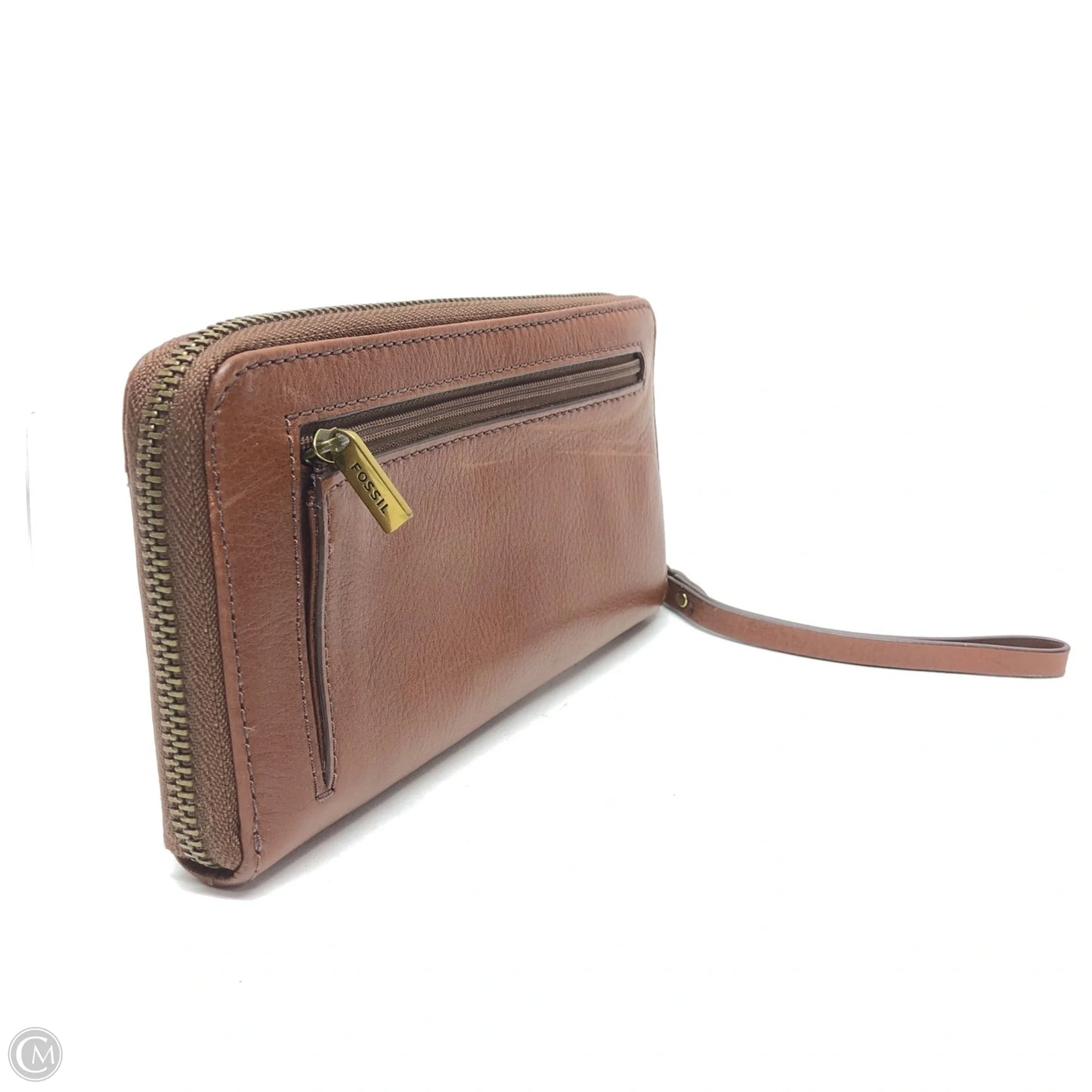 Wristlet Leather By Fossil, Size: Medium