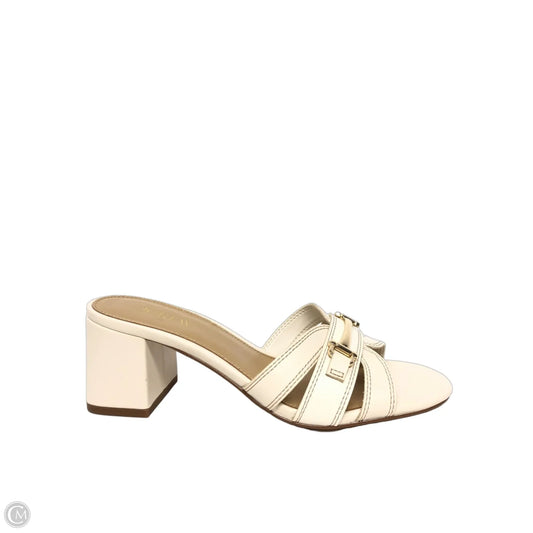 Shoes Heels Block By J. Crew In Cream, Size: 7