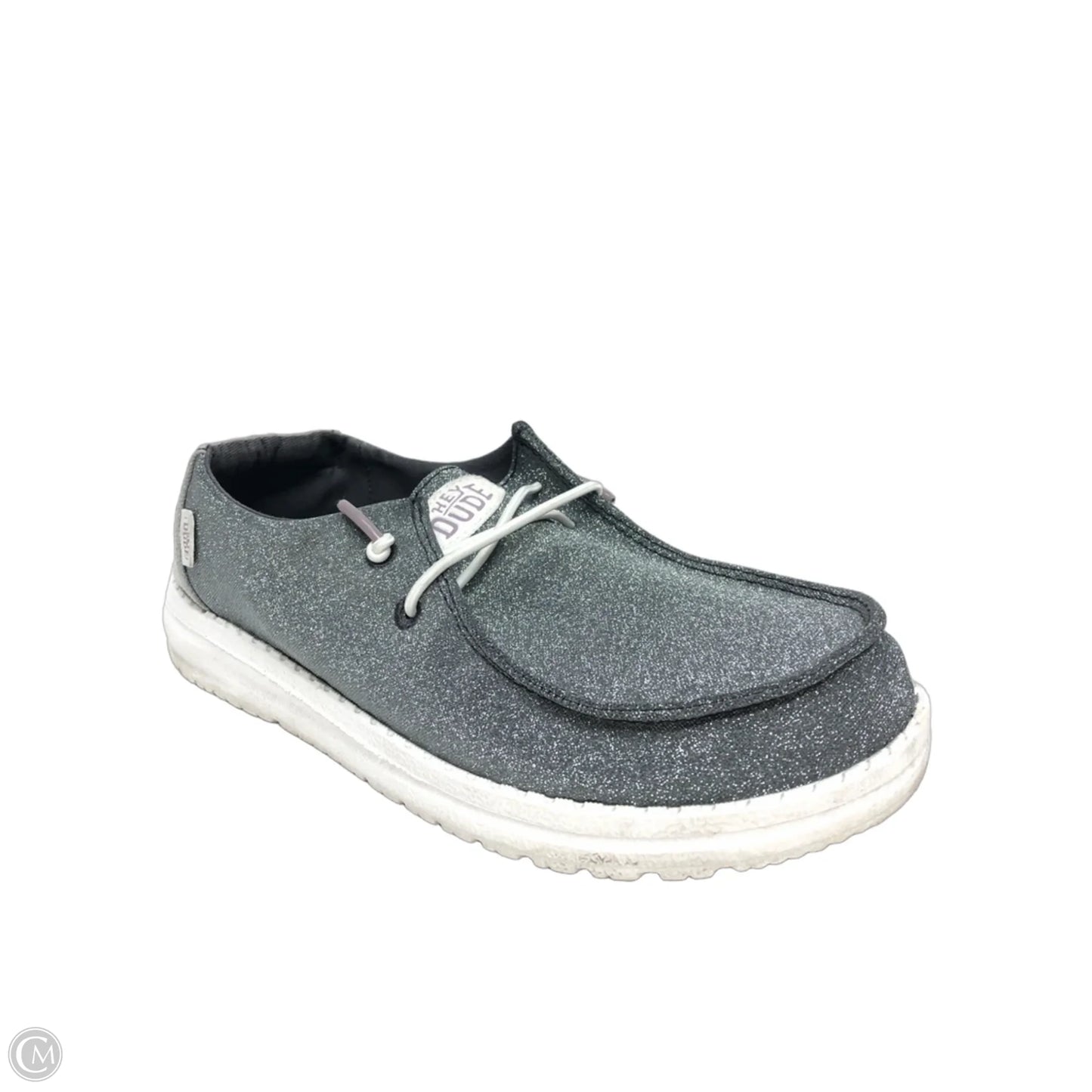 Shoes Flats By Hey Dude In Grey, Size: 7