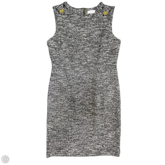 Dress Work By Calvin Klein In Black & White, Size: 14
