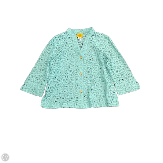 Top Short Sleeve By Ruby Rd In Aqua, Size: M