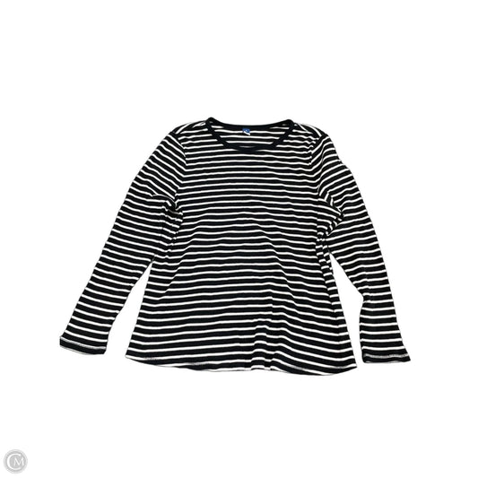 Top Long Sleeve By Old Navy In Black & White, Size: 3x