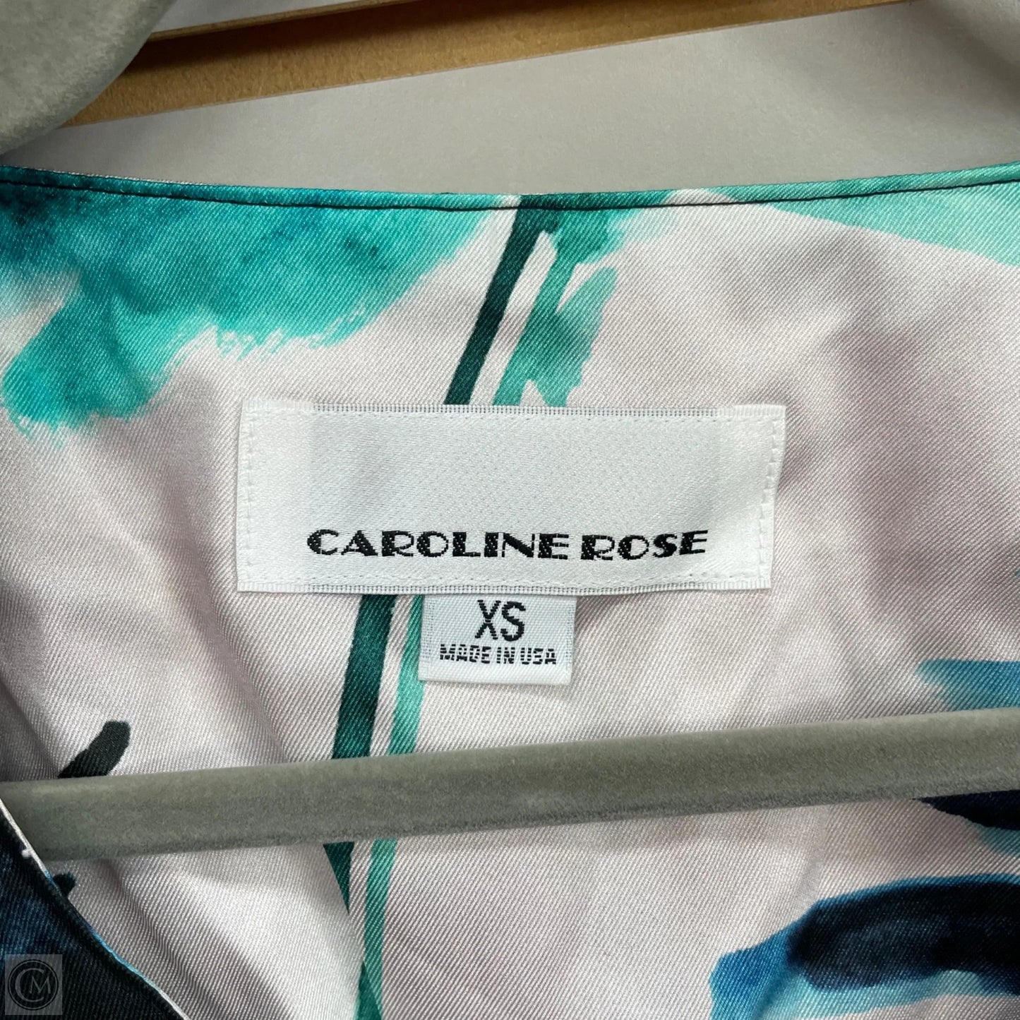 Top 3/4 Sleeve By Caroline Rose In Multi-colored, Size: Xs