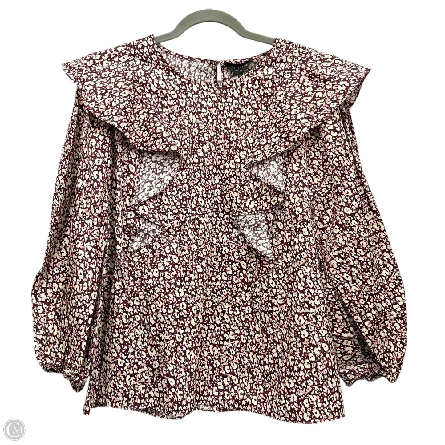 Top Long Sleeve By Ted Baker In Multi-colored, Size: XL