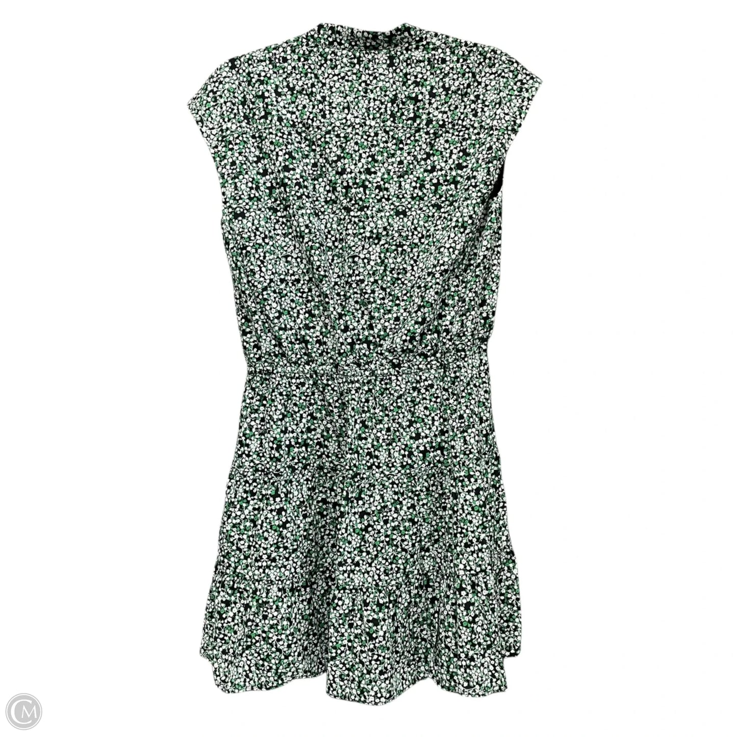 Dress Designer By Rebecca Minkoff In Green & White, Size: M
