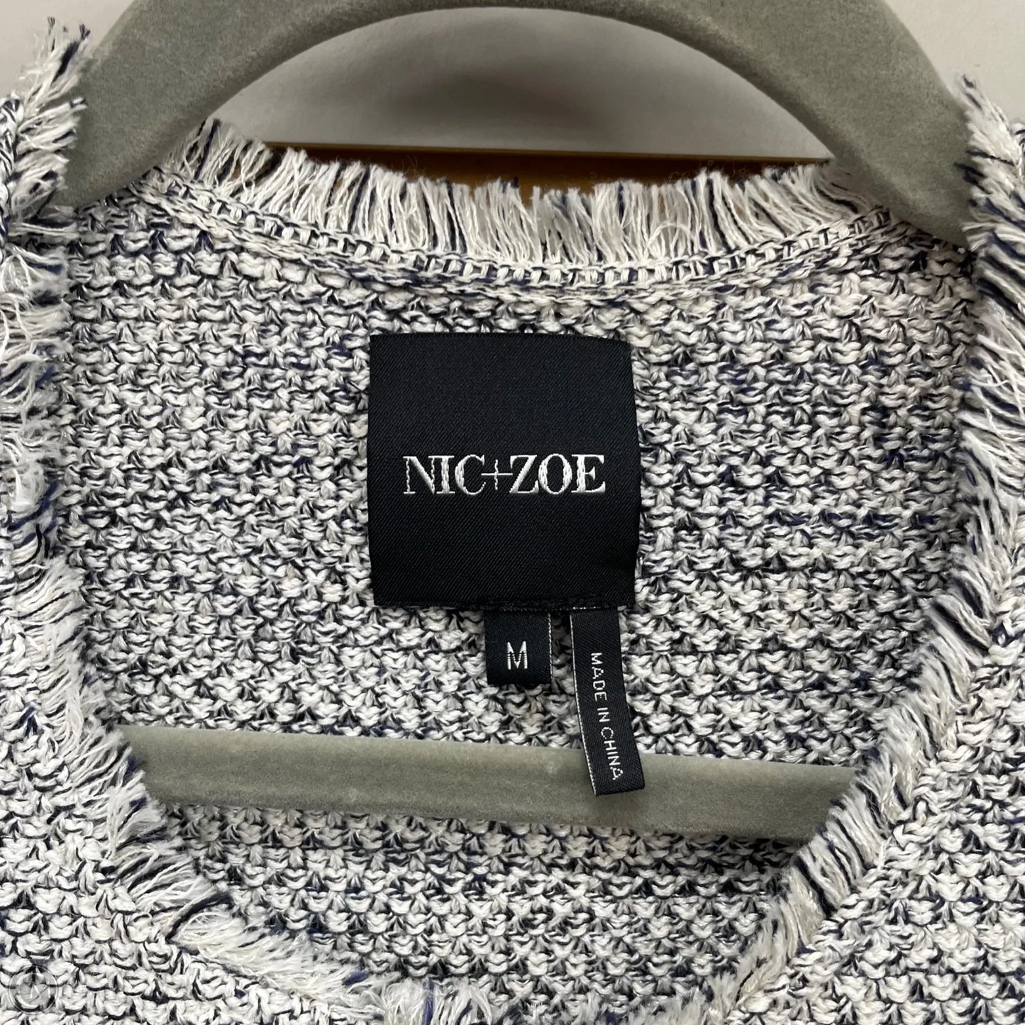 Blazer By Nic + Zoe In Blue & White, Size: M