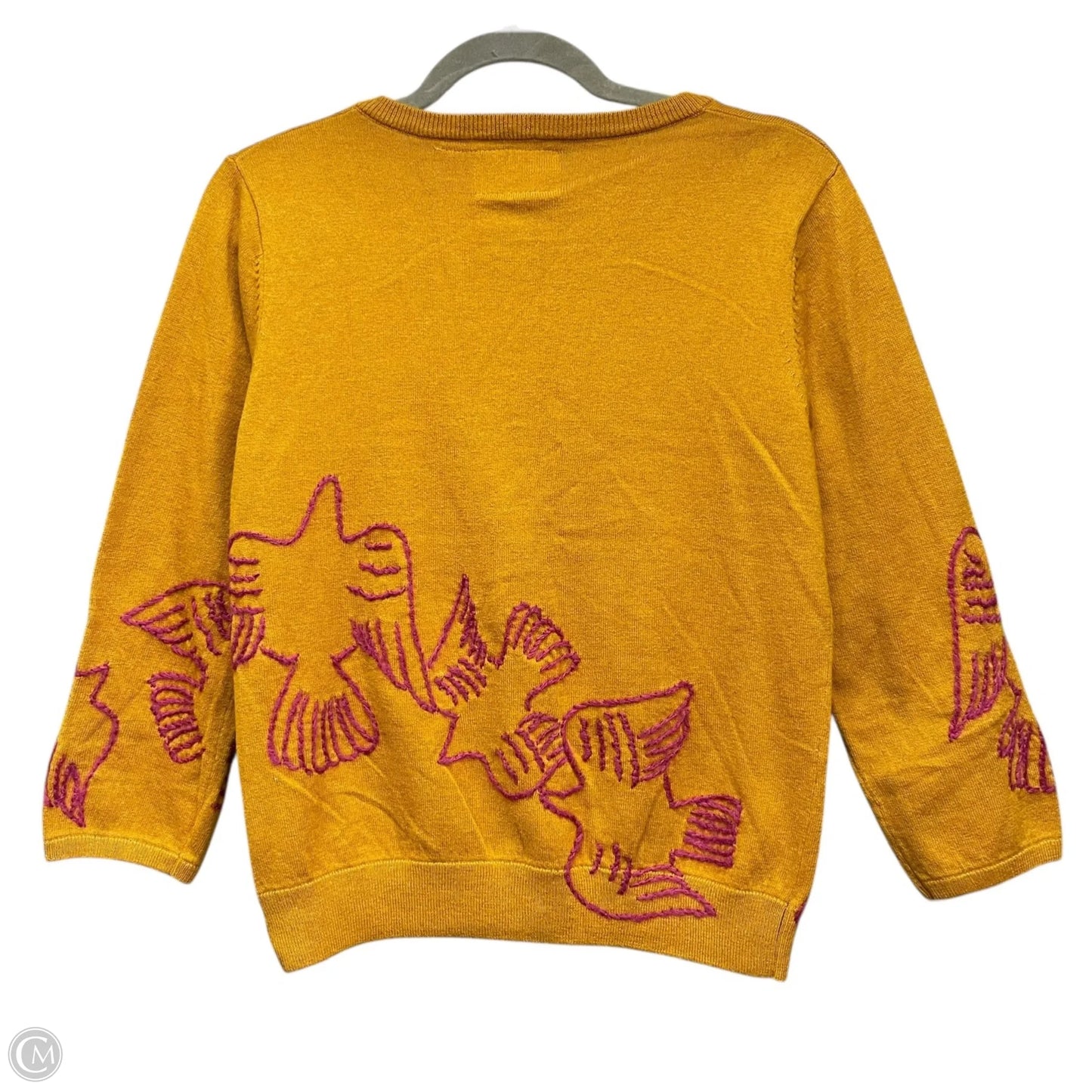 Cardigan By Field Flower In Pink & Yellow, Size: M