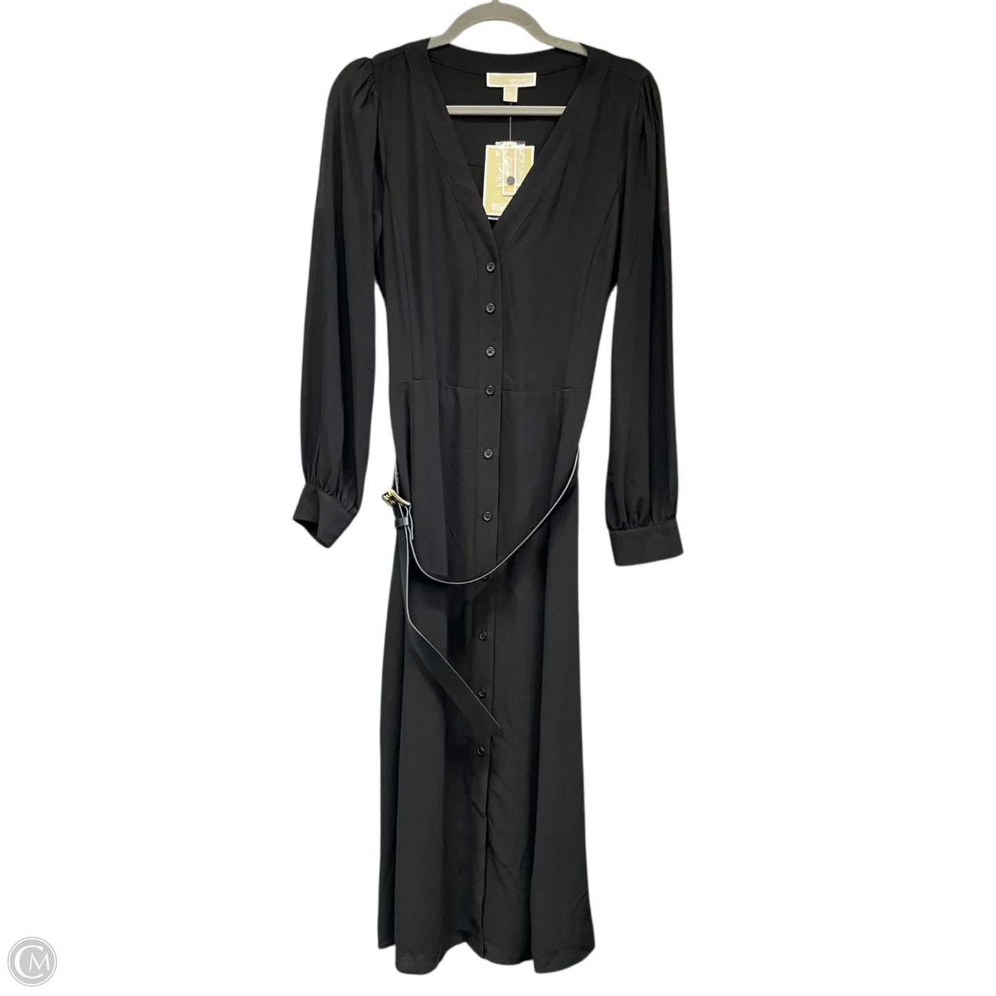 Dress Casual Midi By Michael By Michael Kors In Black, Size: M