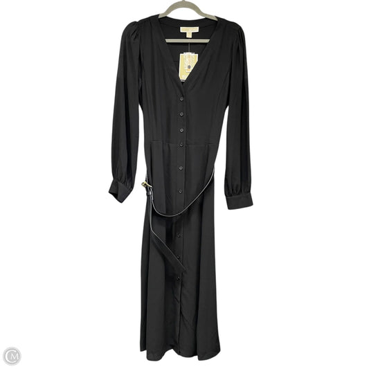 Dress Casual Midi By Michael By Michael Kors In Black, Size: M