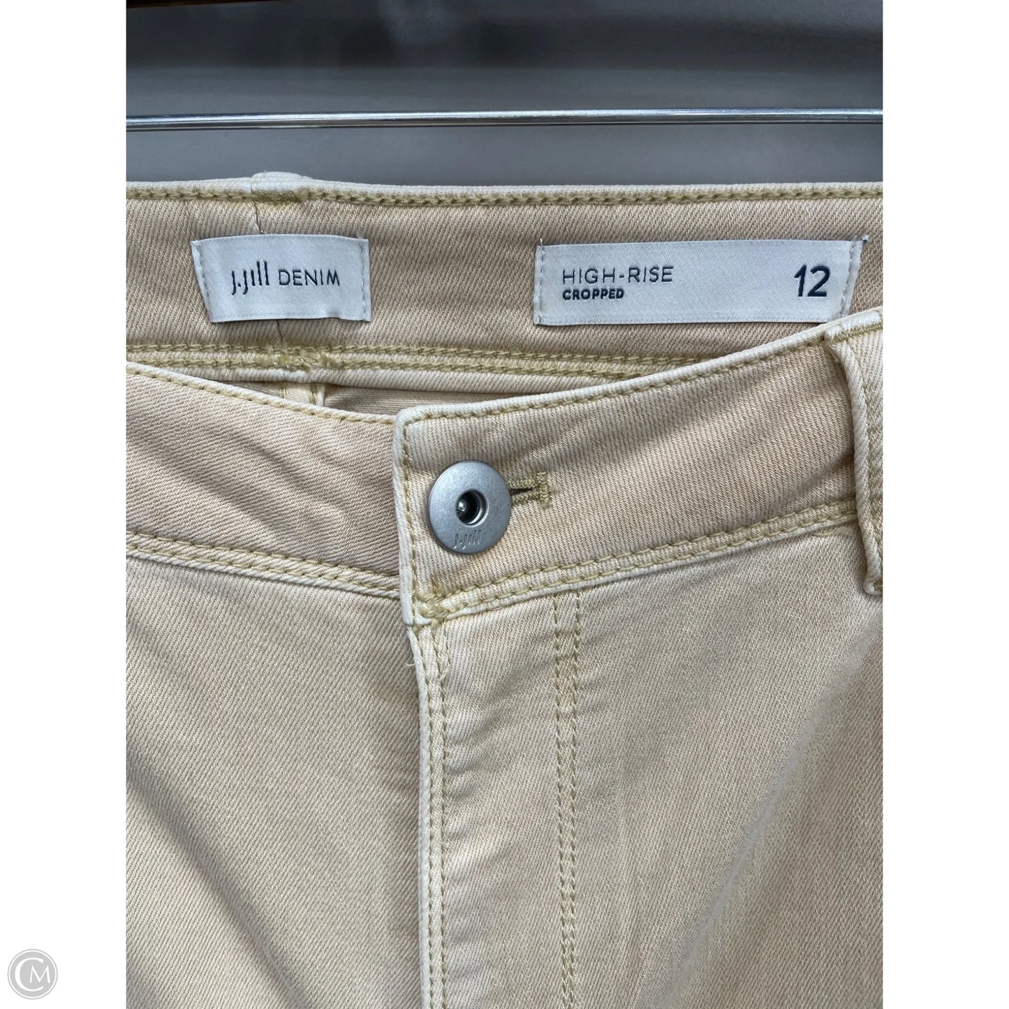 Jeans Cropped By J. Jill In Beige, Size: 12