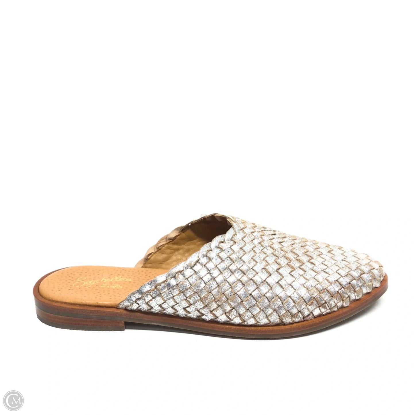 Shoes Flats By Seychelles In Silver & Tan, Size: 7.5