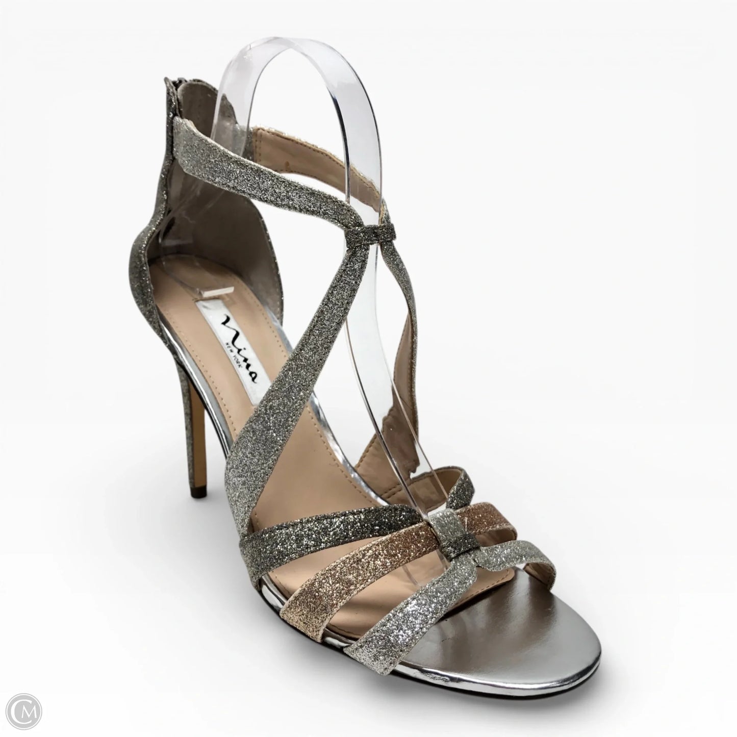 Shoes Heels Stiletto By Nina In Gold, Size: 9.5