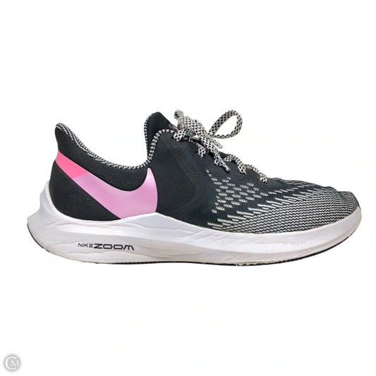 Shoes Athletic By Nike In Black & Pink, Size: 8
