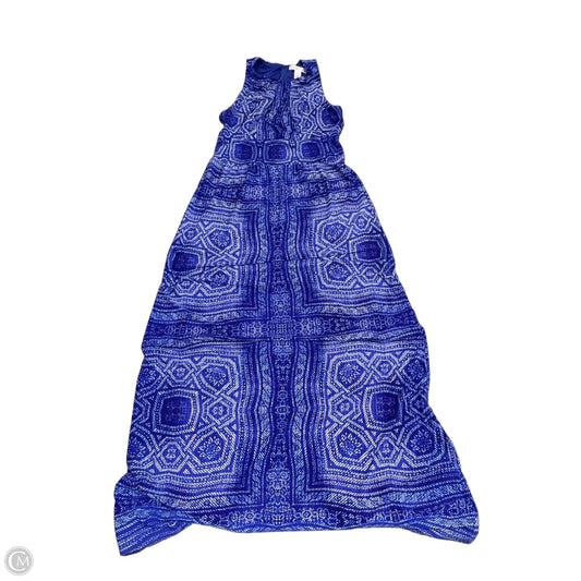 Dress Casual Maxi By London Times In Blue & White, Size: 4