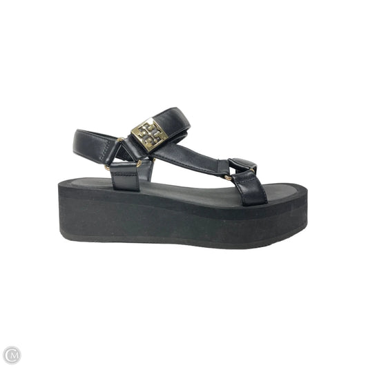 Sandals Designer By Tory Burch In Black, Size: 8