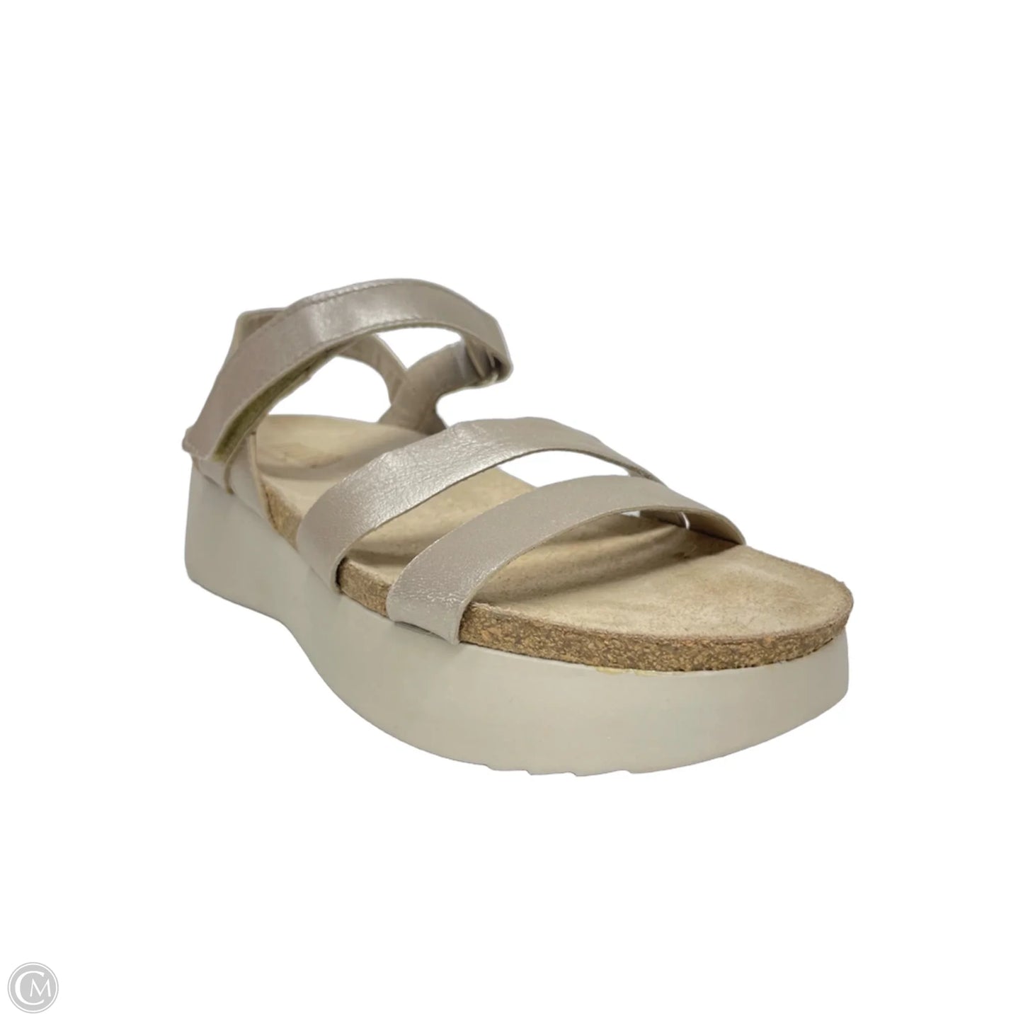 Sandals Heels Platform By Munro In Taupe, Size: 7.5