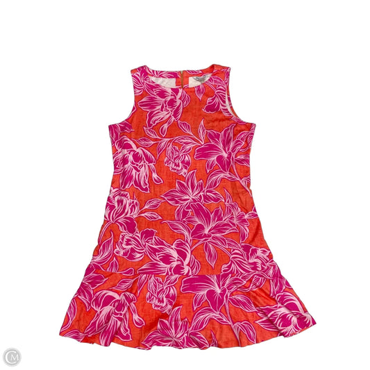 Dress Casual Midi By Tommy Bahama In Orange & Pink, Size: Xl