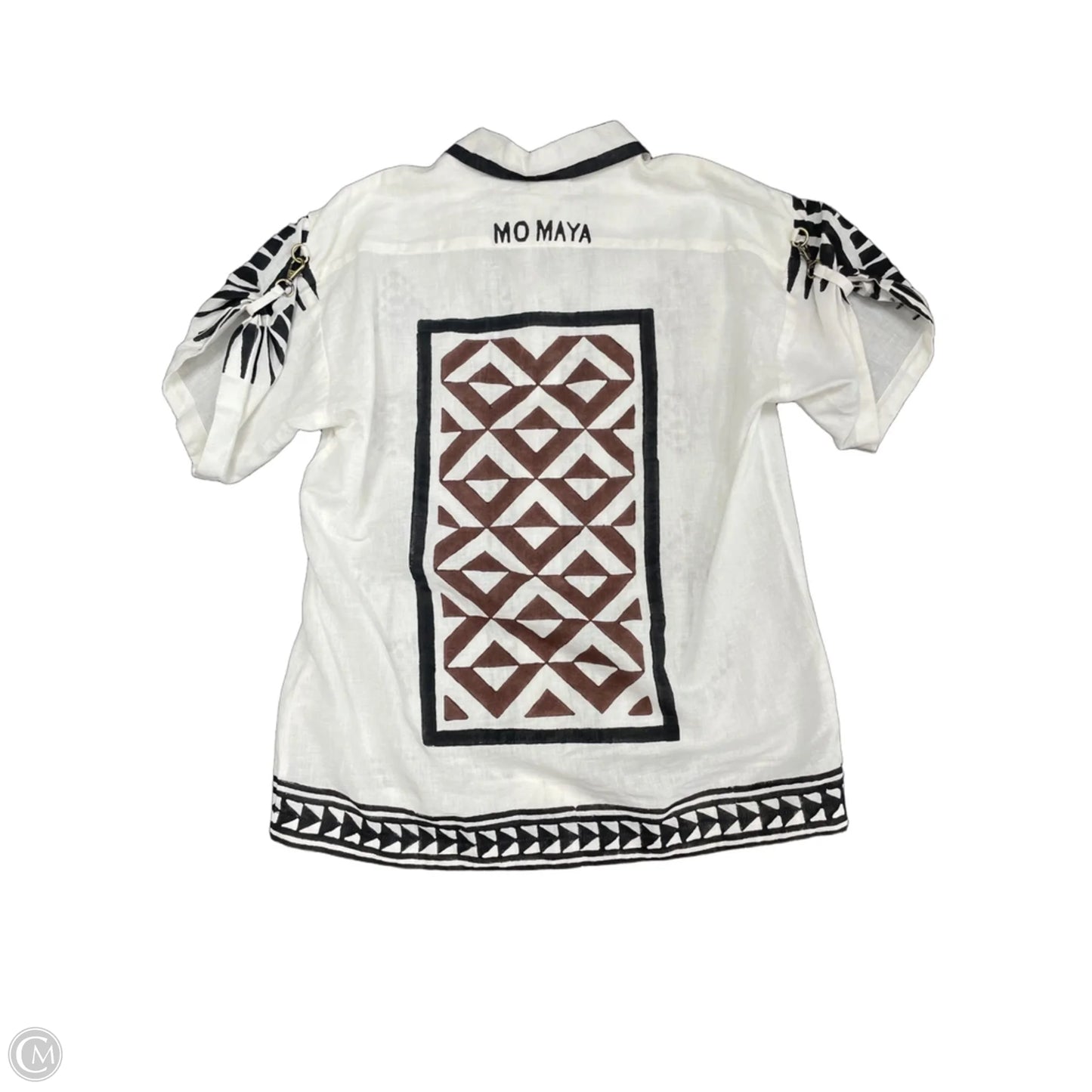 Top Short Sleeve By Clothes Mentor In Brown & Tan, Size: Osfm