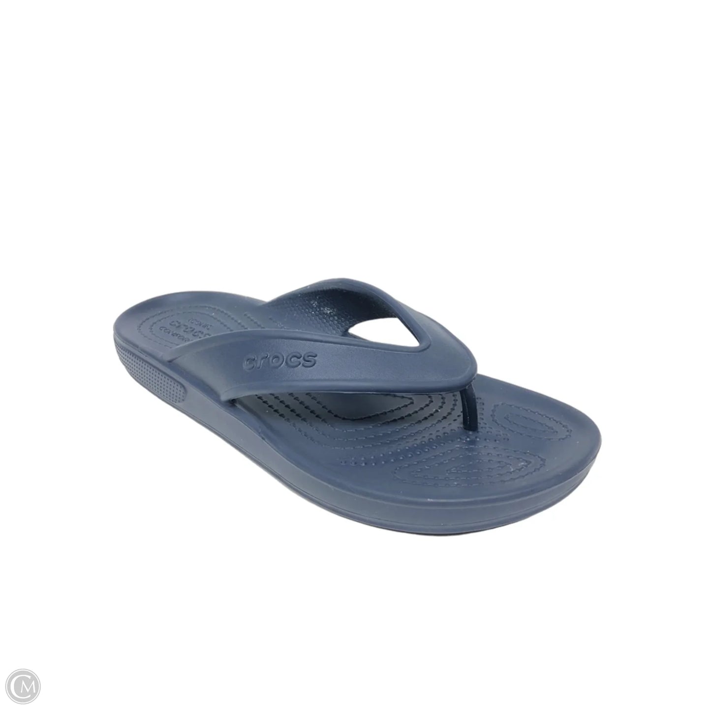 Sandals Flats By Crocs In Navy, Size: 9
