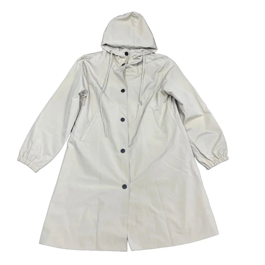 Coat Raincoat By Clothes Mentor In Beige, Size: Xl