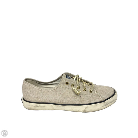 Shoes Sneakers By Sperry In Gold, Size: 10