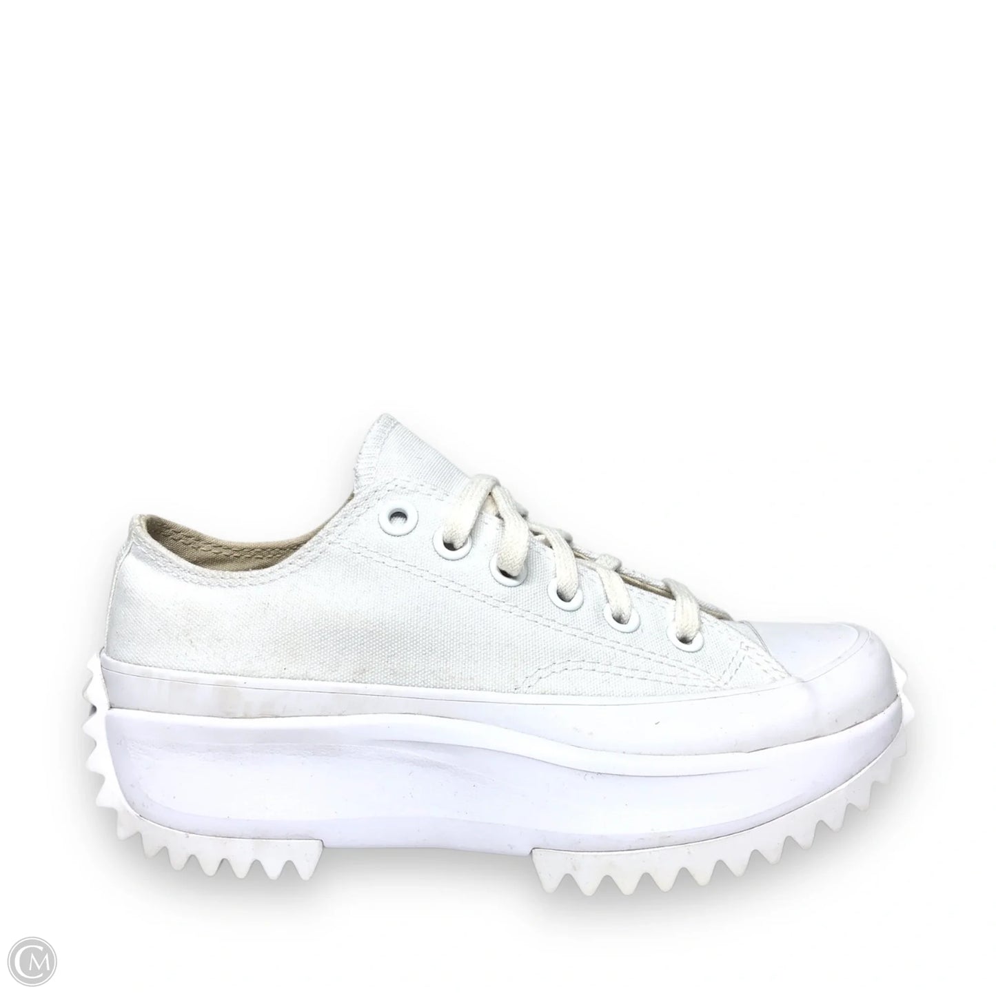 Shoes Sneakers Platform By Converse In Tan & White, Size: 6