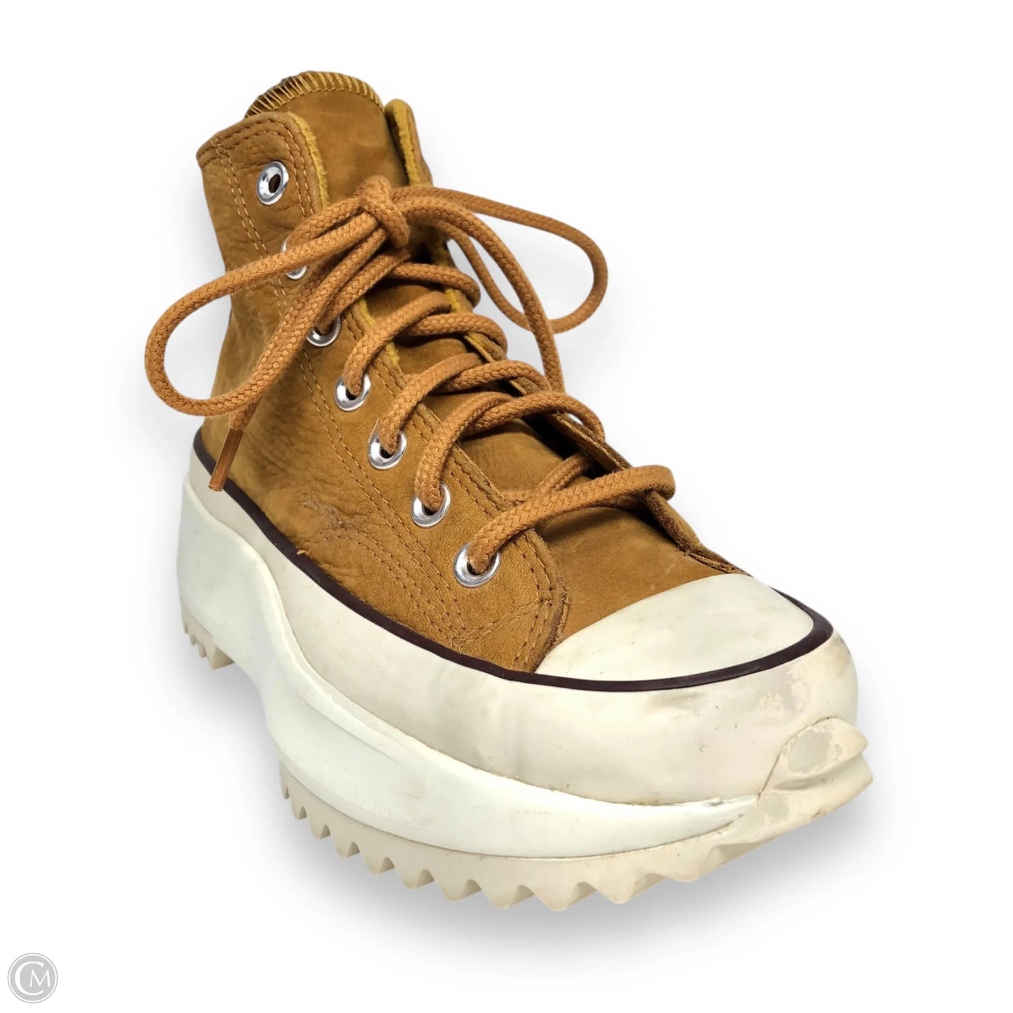 Shoes Sneakers Platform By Converse In Brown & Cream, Size: 6