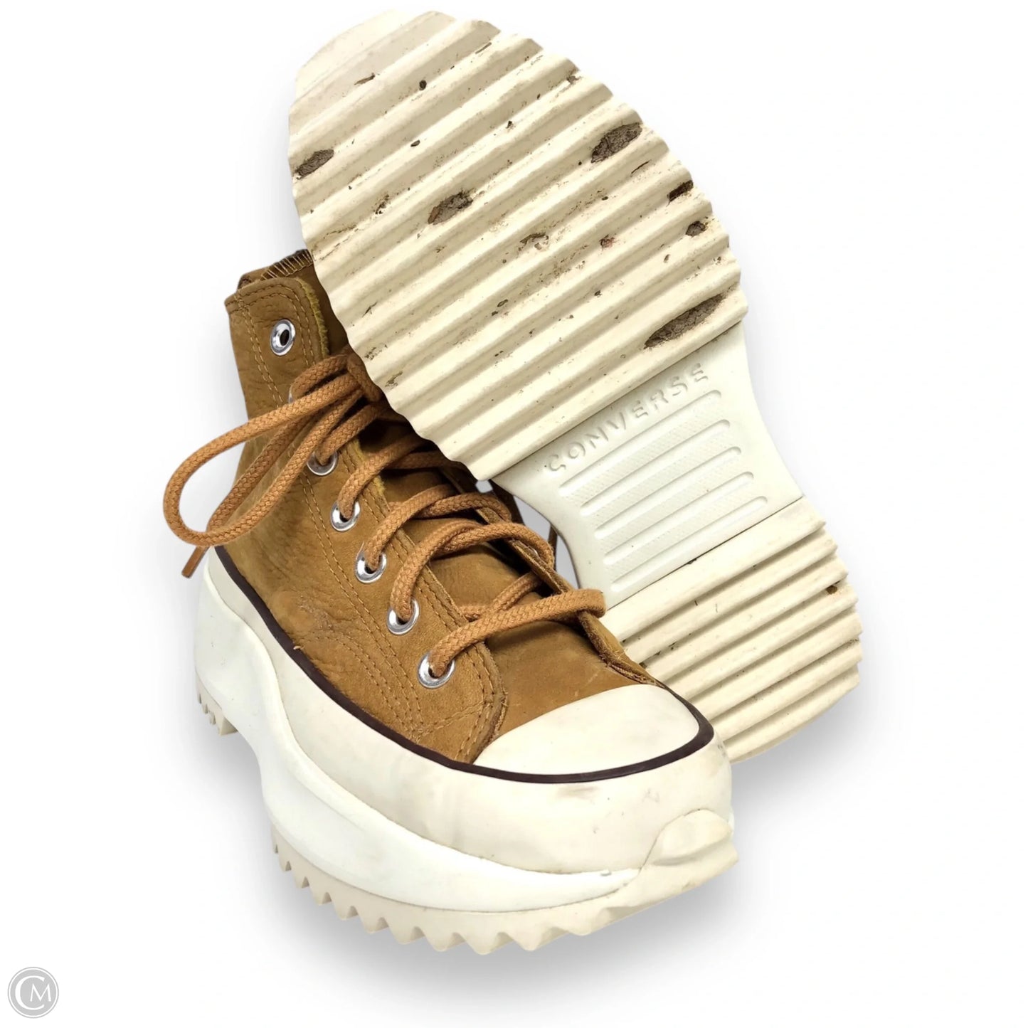 Shoes Sneakers Platform By Converse In Brown & Cream, Size: 6